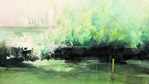 ‘Colada marina’ de José María Sánchez. | L.N.C. ‘Colada marina’ de José María Sánchez. | L.N.C.
