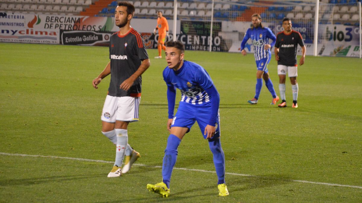 Abel Moreno, durante un partido en El Toralín. | A.C.