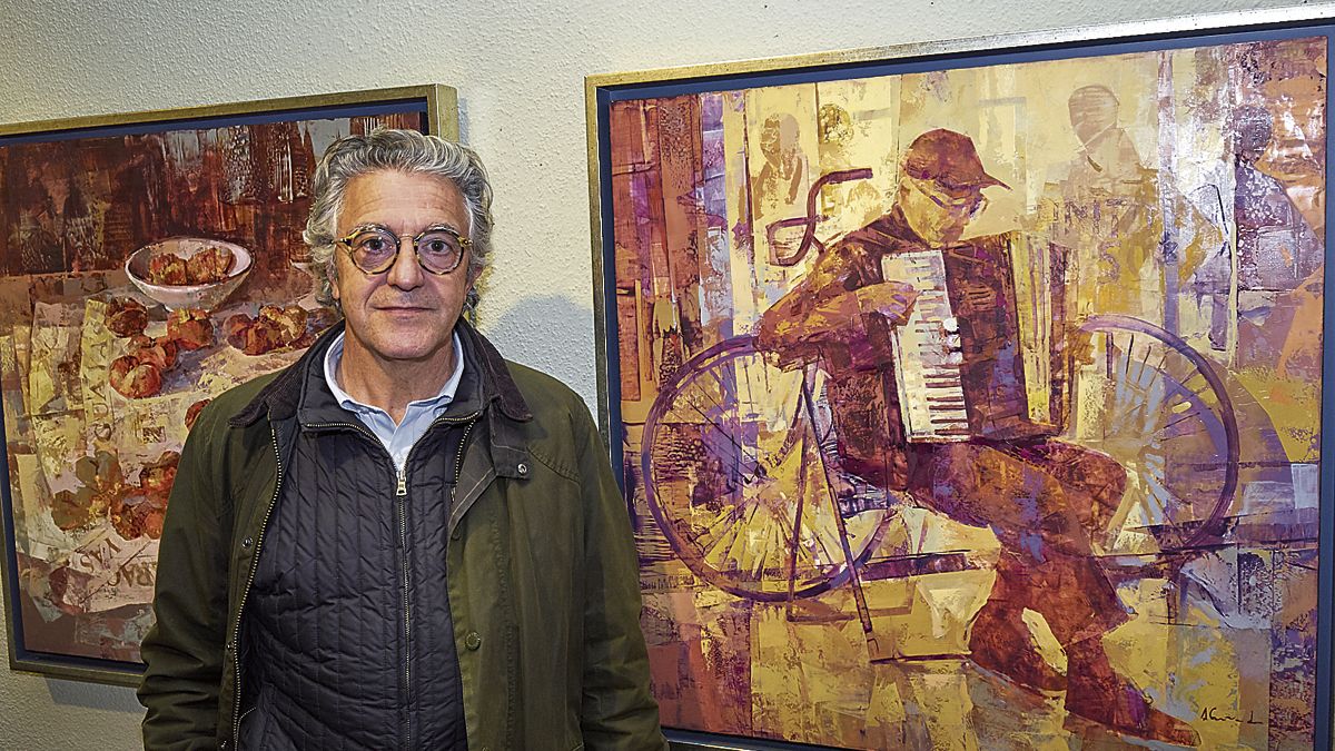 La pintura de Alfonso Cuñado es figurativa con tendencia a la abstracción. | VICENTE GARCÍA