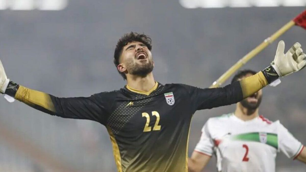 Amir, durante un partido con la selección de Irán. | PAYAM PARSAEI