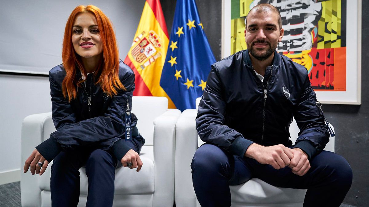 Sara García y Pablo Álvarez, los dos astronautas leoneses de la ESA. | EP