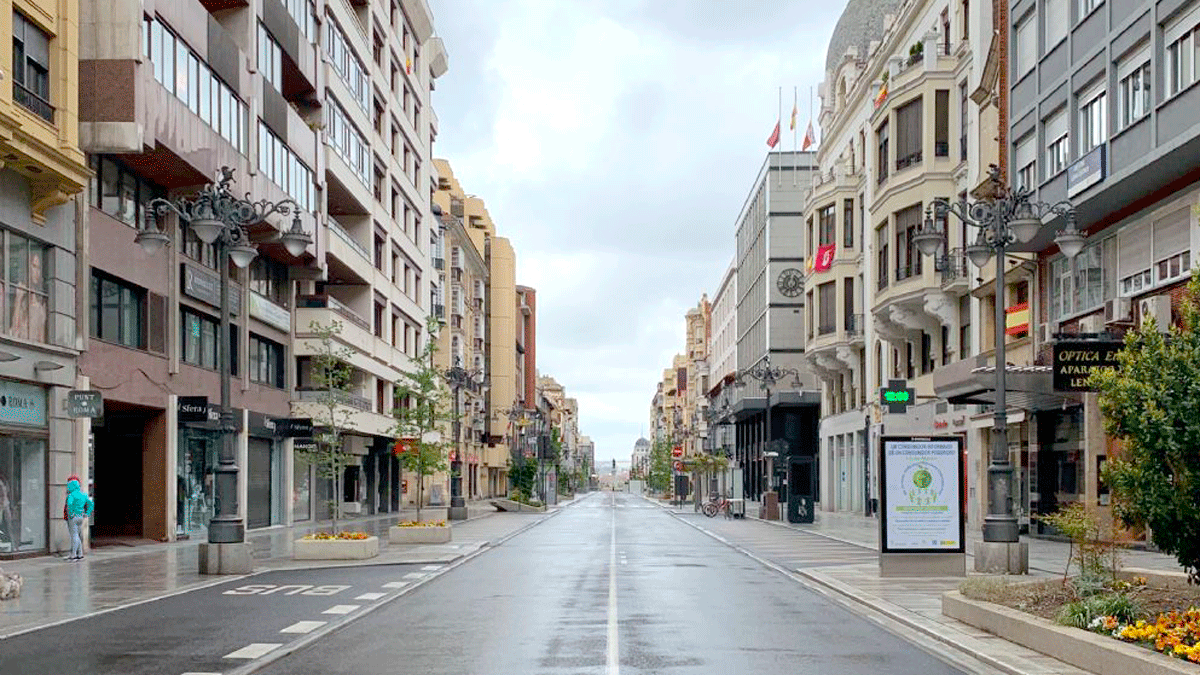 Imagen de la Avenida de Ordoño II en la capital leonesa.