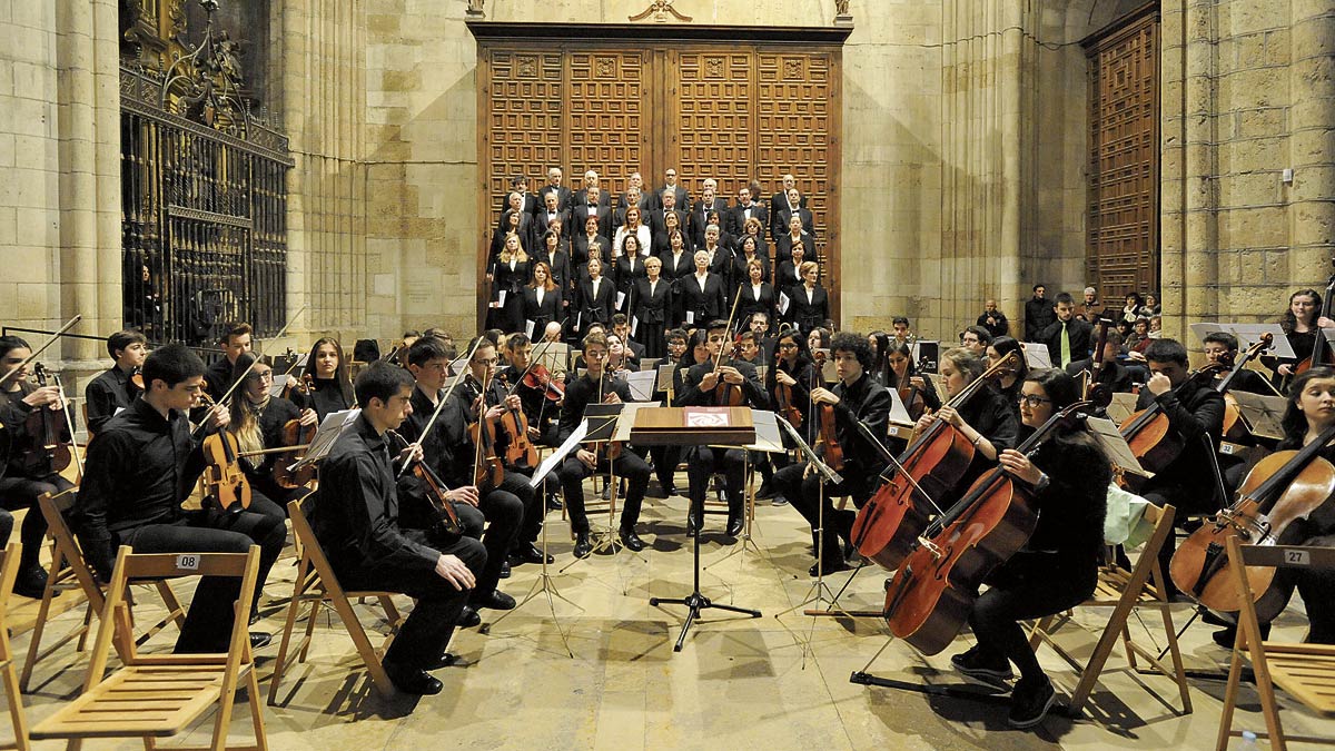 Imagen del concierto ofrecido por la Orquesta Juventudes Musicales y la Capilla Clásica en 2016. | DANIEL MARTÍN