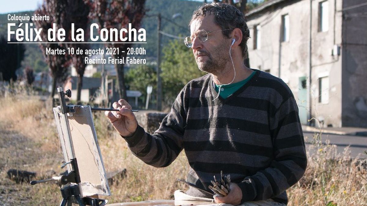 Féliz de la Concha, el pintor leonés maestro de los paisajes hiperrealistas, pintando en  Fabero. | Cian