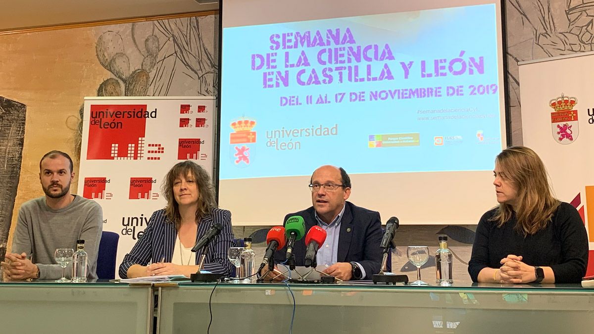 Rueda de prensa de presentación de las actividades de la Semana de la Ciencia en León. | L.N.C.