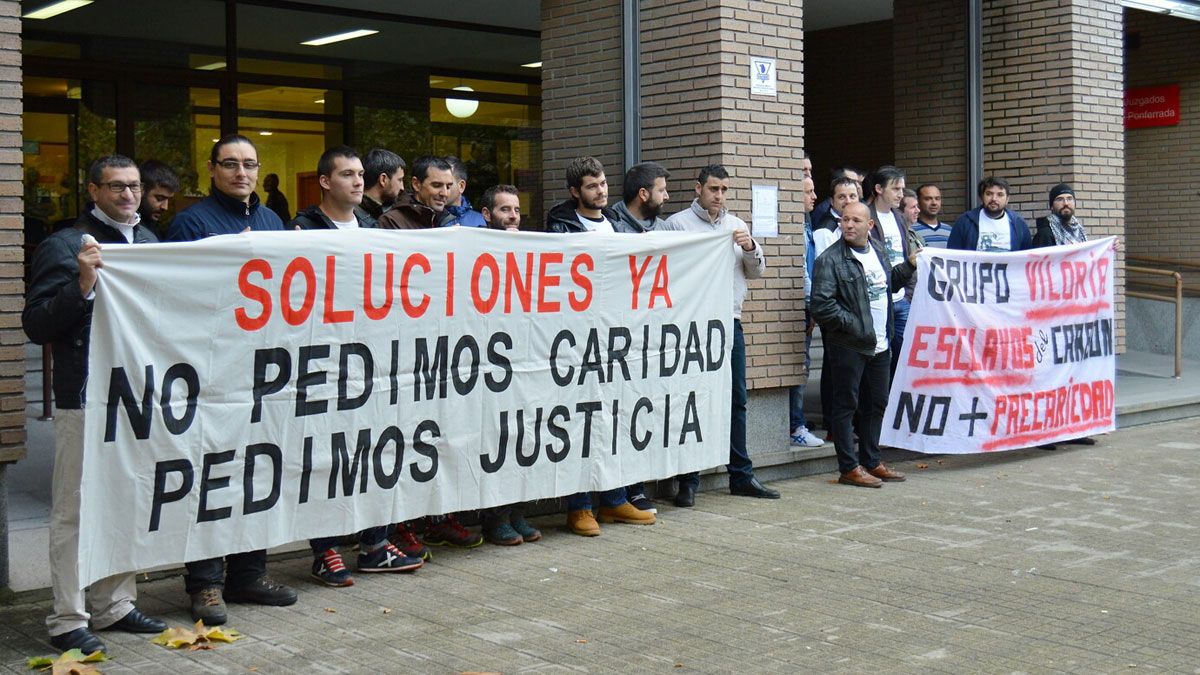 Imagen de archivo de una protesta de los trabajadores de La Escondida. | CÉSAR SÁNCHEZ (ICAL)