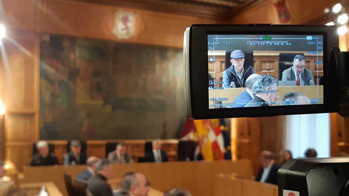 Pleno celebrado este miércoles en la Diputación de León. | L.N.C.