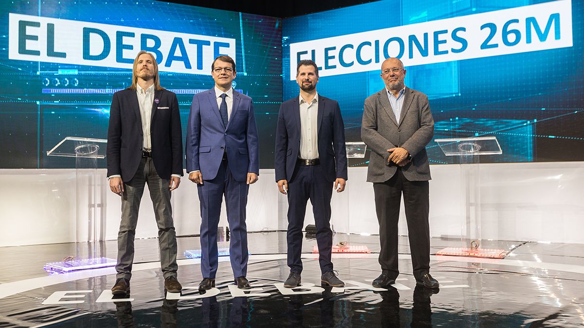 Pablo Fernández, Alfonso Fernández Mañueco, Luis Tudanca y Francisco Igea. | ICAL