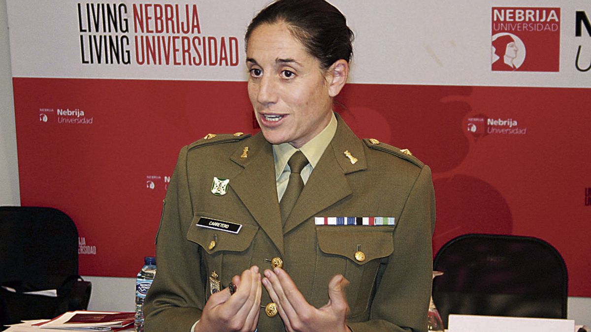 La militar que este martes imparte la conferencia en el Museo de León. | L.N.C.