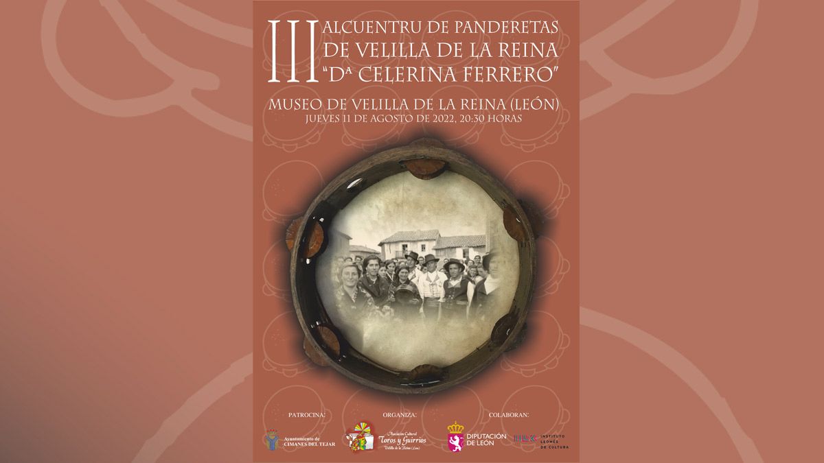 Cartel del ‘III Alcuentru de Panderetas ‘Dª Celerina Ferrero’ | L.N.C.