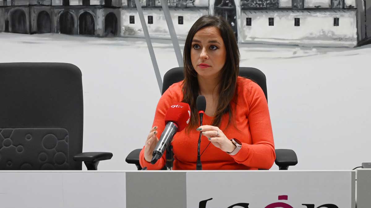 Gemma Villarroel, portavoz de Ciudadanos en el Ayuntamiento de León. | L.N.C.