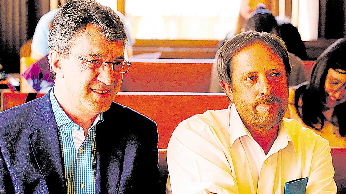 Juan Martínez Majo (izquierda) y Lupicinio Rodrigo. | L.N.C.