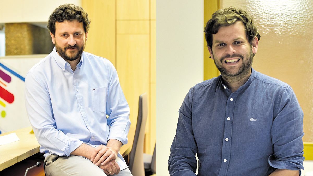 Manuel García y Javier Santiago, candidatos a presidir el PP de León. | SAÚL ARÉN