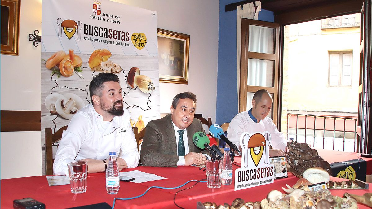 Un momento de la presentación de las Jornadas Gastro-micológicas de Castilla y León. | PEIO GARCÍA (ICAL)