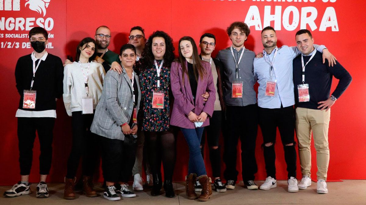 Integrantes de las Juventudes Socialistas de León. | L.N.C.