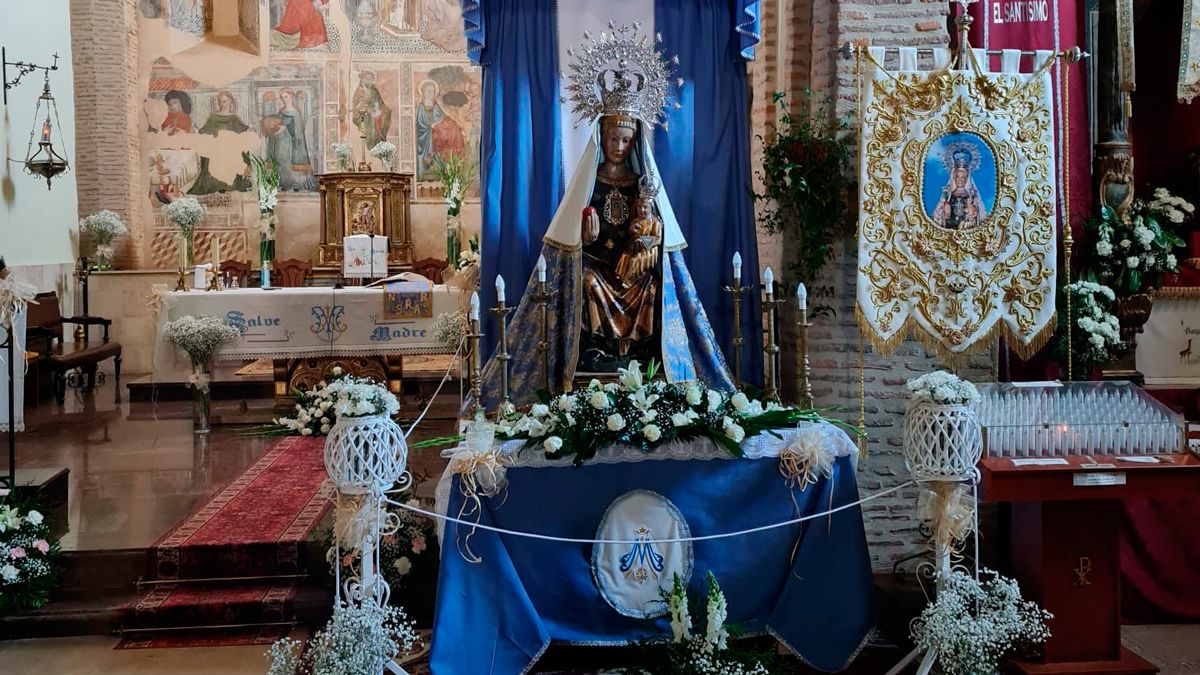 La Virgen del Arrabal en la Iglesia de San Juan Bautista el domingo. | L.N.C.