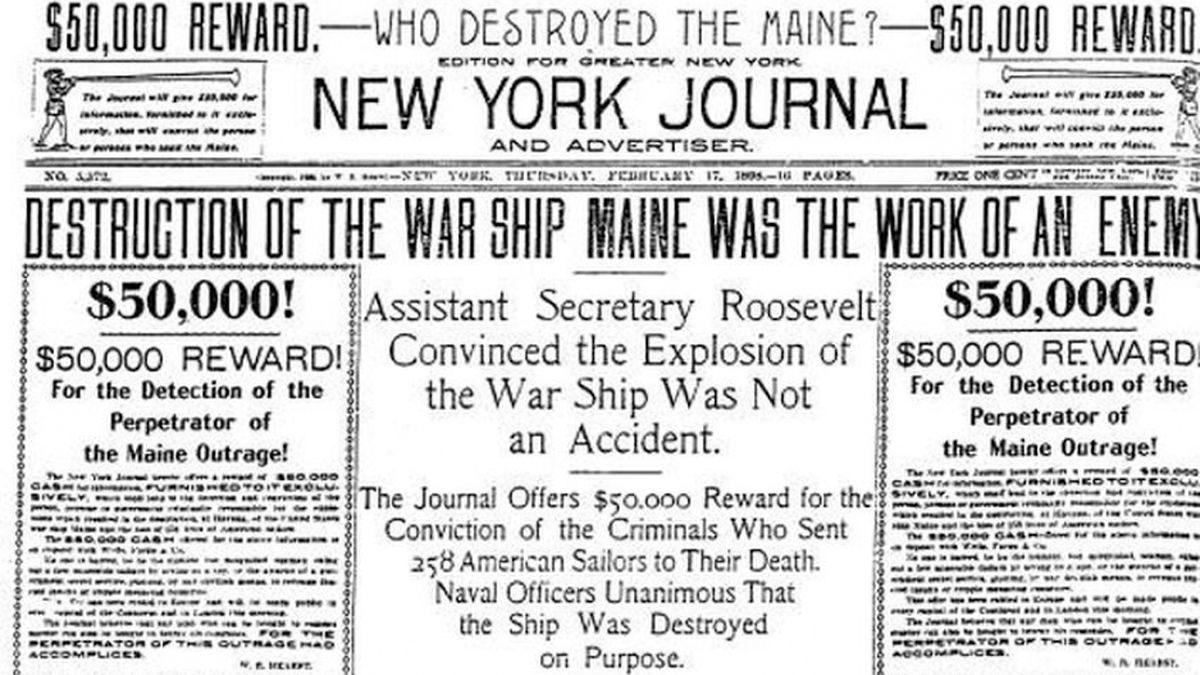 Randolf Hearts convirtió un accidente del ‘Maine’ en un acto de guerra.