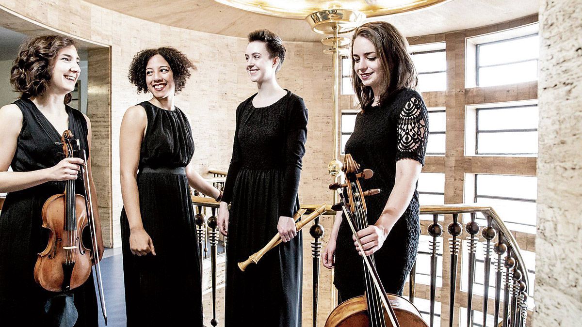 María Carrasco, Sara Johnson, Paula Pinn y Konstanze Waidosch son las integrantes de la formación Marsyas Baroque con sede en Alemania. | FOPPE SCHUT