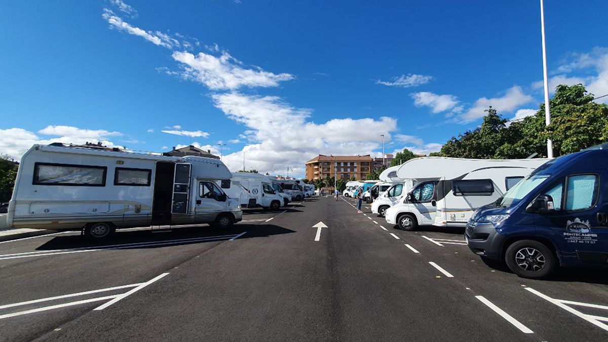 El área de autocaravanas de La Palomera, abierta el pasado junio. | L.N.C.