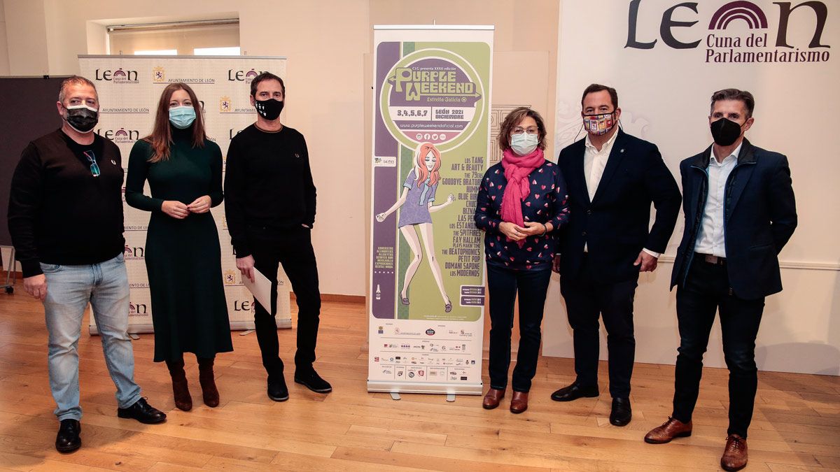 Presentación de la XXXII edición del Purple Weekend en el Ayuntamiento de León. | ICAL