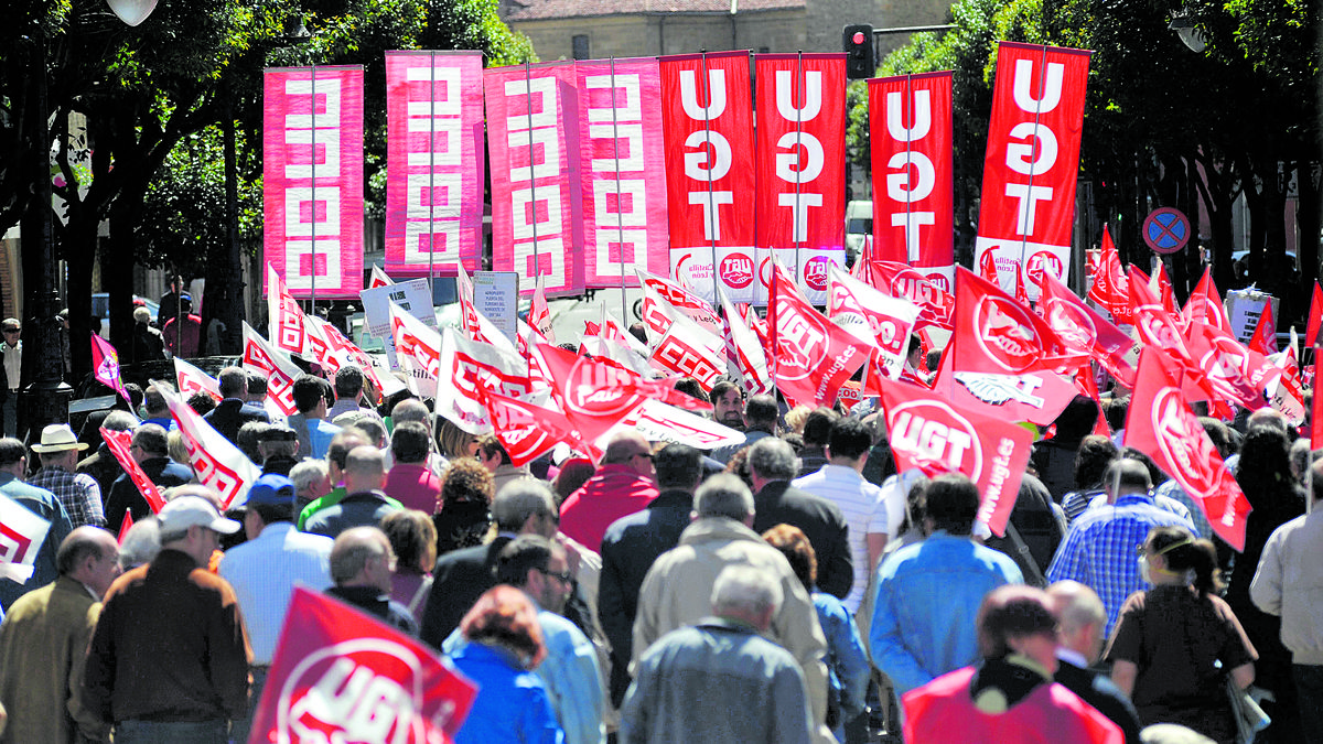 El Primero de Mayo no podrá celebrarse este año con las tradicionales manifestaciones organizadas por los sindicatos. | DANIEL MARTÍN