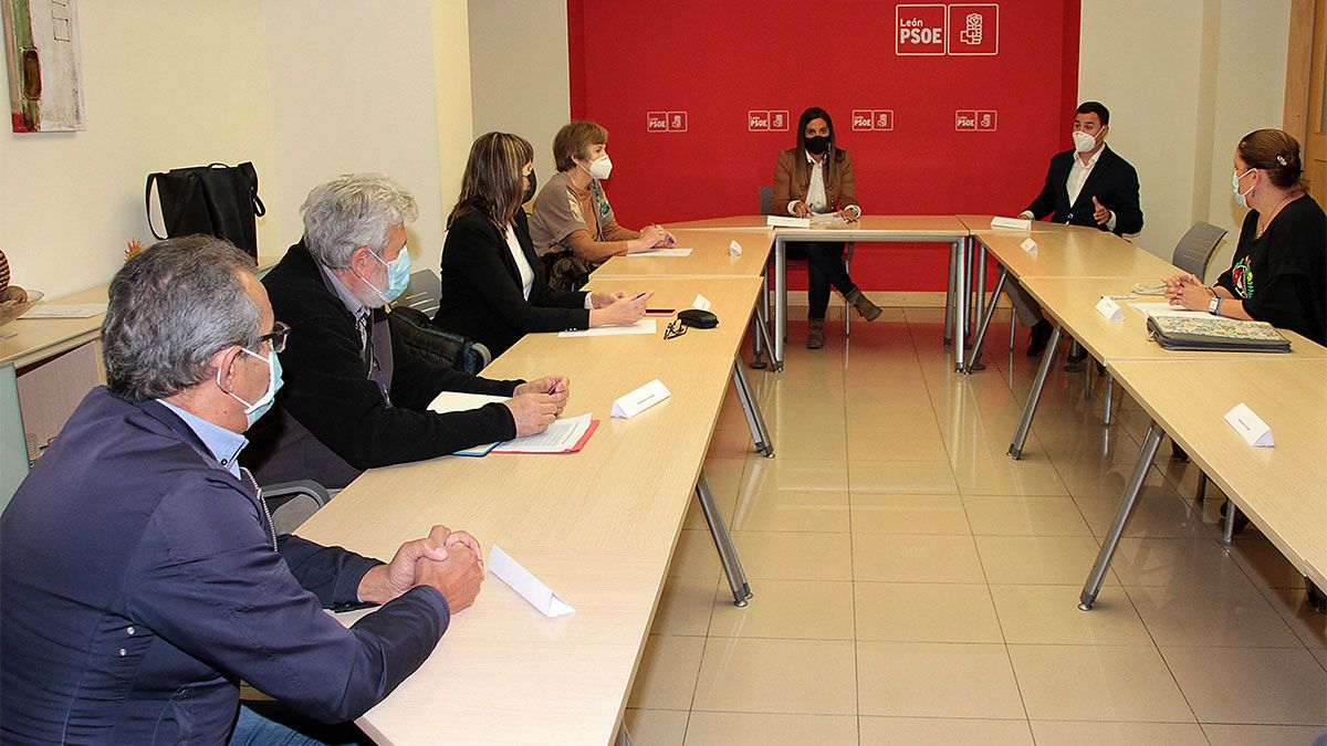 Reunión del PSOE con las plataformas de afectados por la gestión de las residencias de la comunidad. | ICAL
