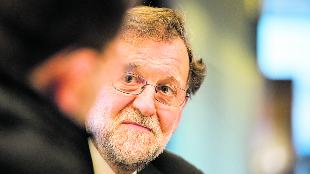 El expresidente del Gobierno Mariano Rajoy, durante la entrevista concedida a La Nueva Crónica. | SAÚL ARÉN