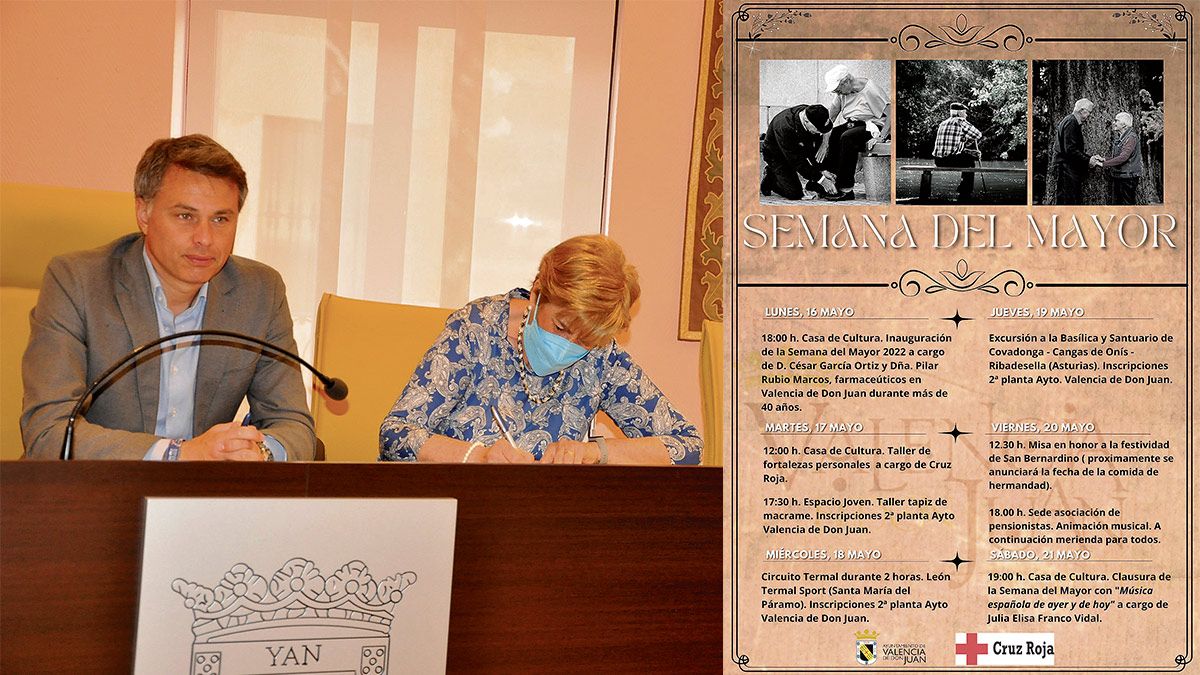 El alcalde, Juan Pablo Regadera, firma un convenio con las asociaciones. | L.N.C.