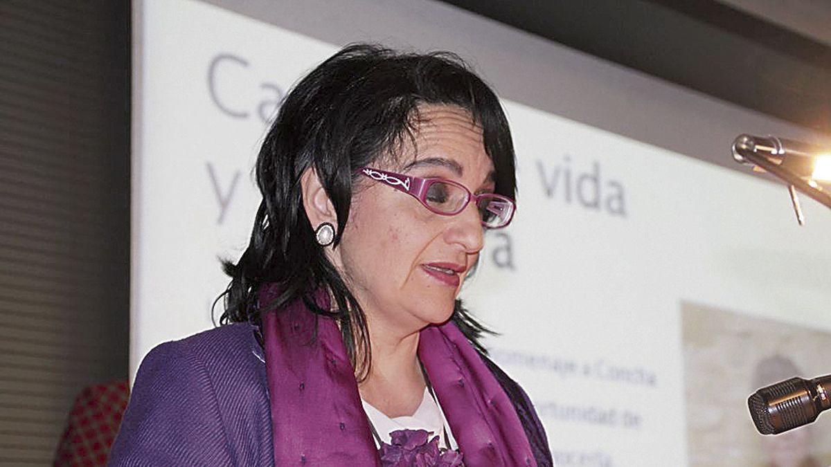 Teresa Mata en el homenaje de escritoras a Concha Espina. | NEMONIO