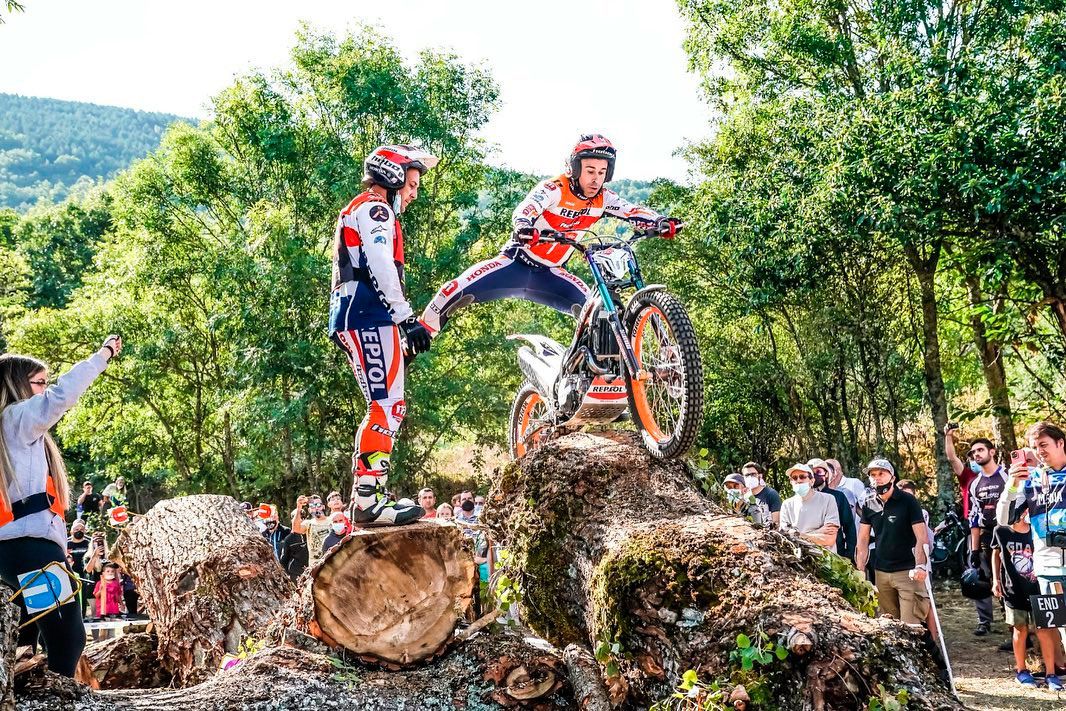 Toni Bou, vencedor durante el fin de semana, durante la prueba. | HONDA RACING