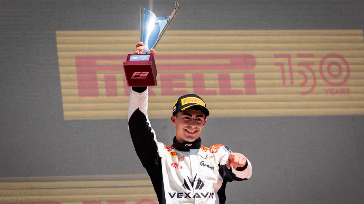 David Vidales celebra su victoria en Barcelona, su gran momento de esta temporada. | FIA