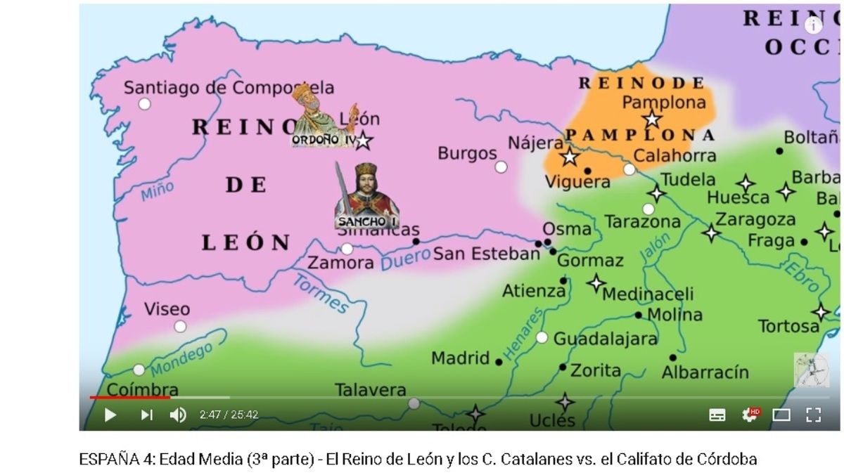 Imagen de uno de los capítulos del canal ‘Pero eso es otra historia’, de Andoni Garrido, dedicado al Reino de León.