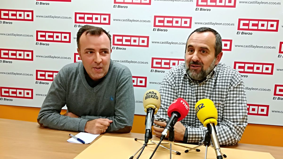 Omar Rodríguez y Ursicino Sánchez haciendo balance del año tras la movilización. | M.I.