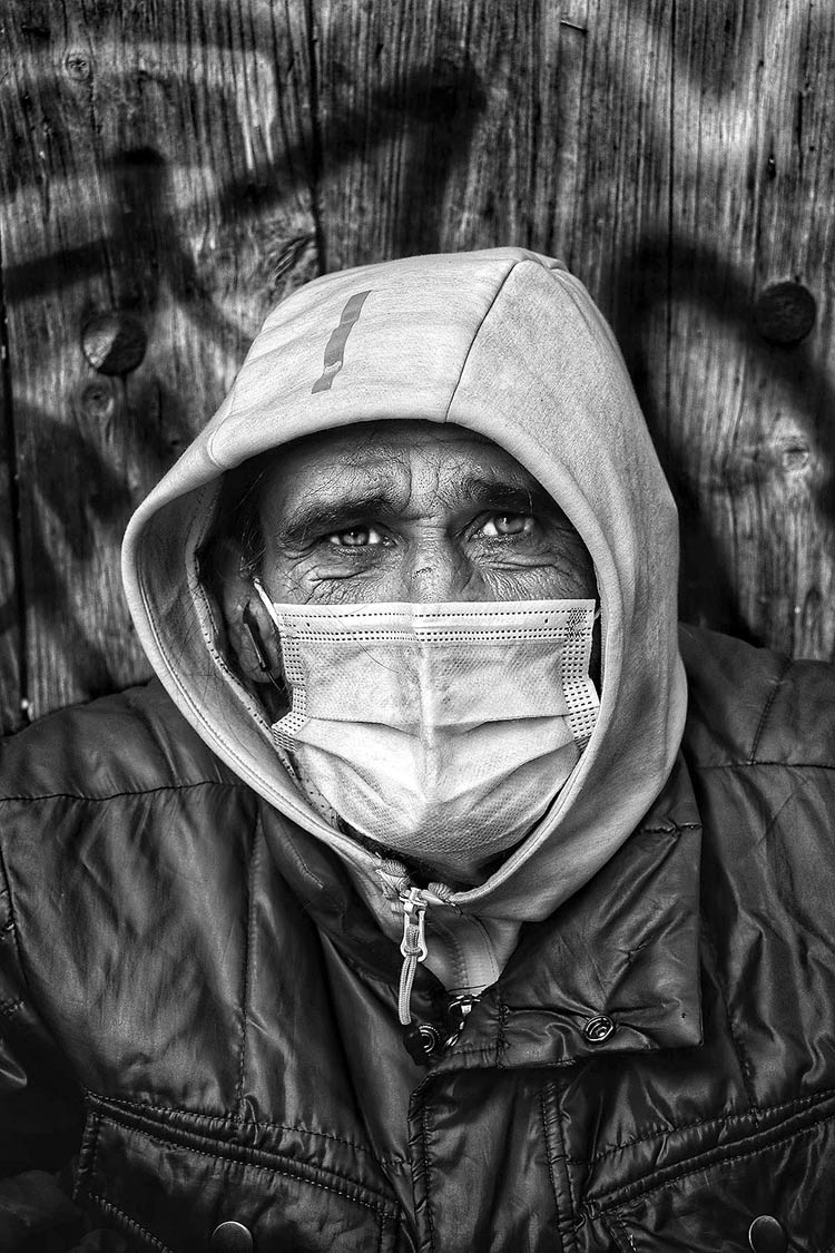 La imagen ganadora, 'Otra cara, retrato de una pandemia'. | PASCUAL MARÍN MARINA