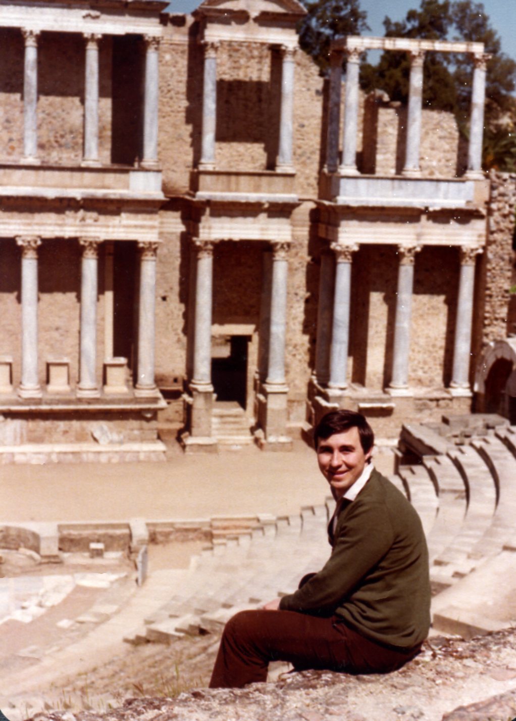José Luis Puerto en el teatro romano de Mérida en 1982. | MARÍA CAMPOS