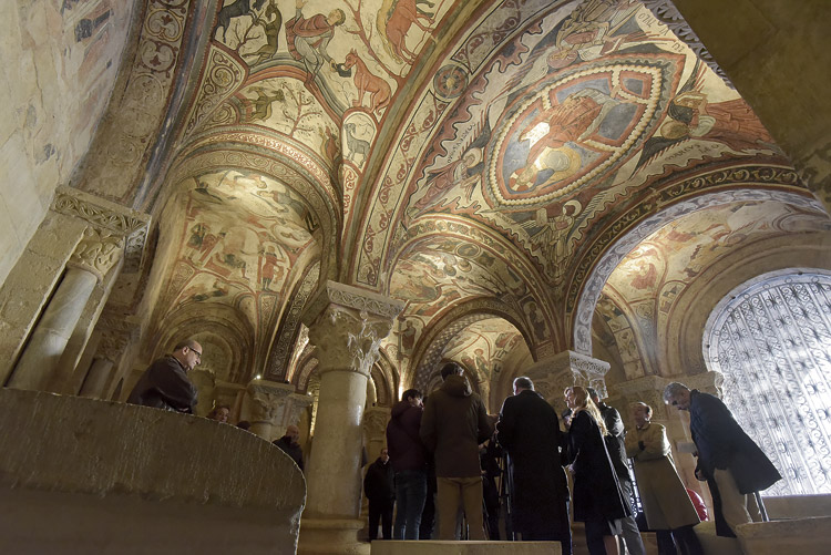 Vista de las pinturas del Panteón Real de San Isidoro tras su restauración. | SAÚL ARÉN
