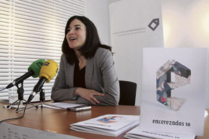 Lucía Alaejos durante la presentación de 'Encerezados 2018'. | PEIO GARCÍA (ICAL)