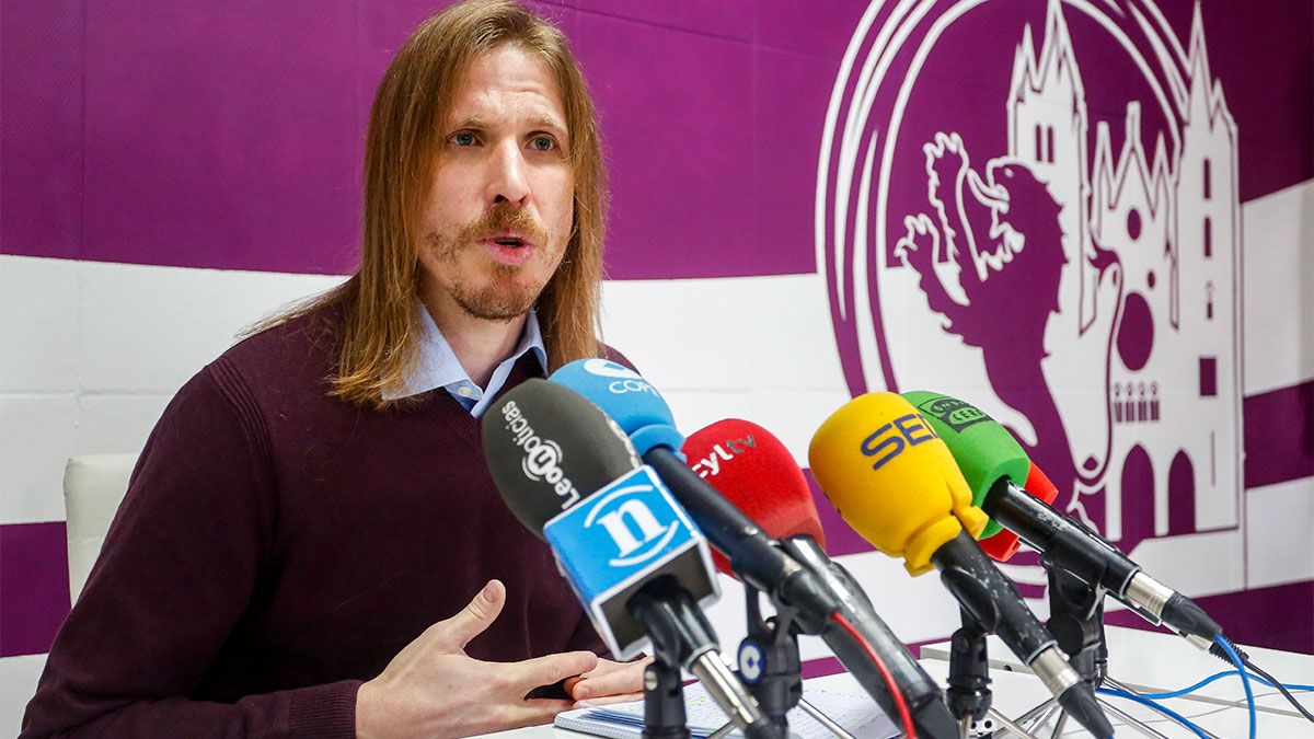 Pablo Fernández en una rueda de prensa que ha dado este miércoles. | ICAL