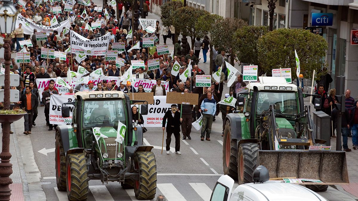 Imagen de archivo de una manifestación por el campo en Burgos. | ICAL