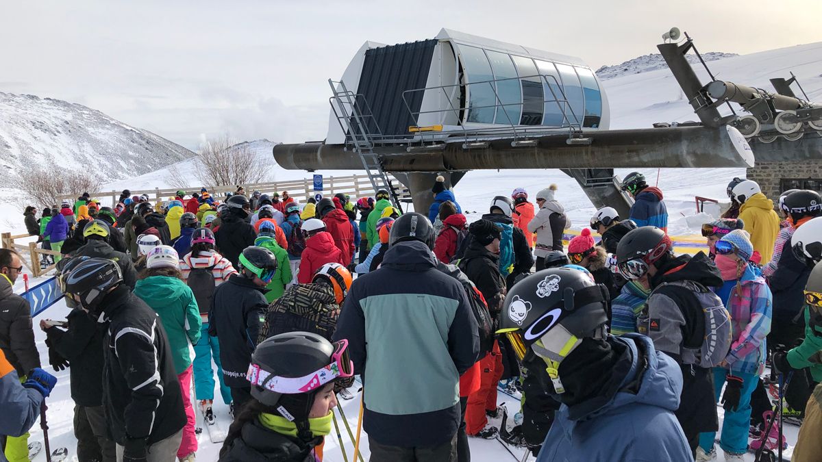 La estación de esquí de San Isidro, este pasado fin de semana. | L.N.C.