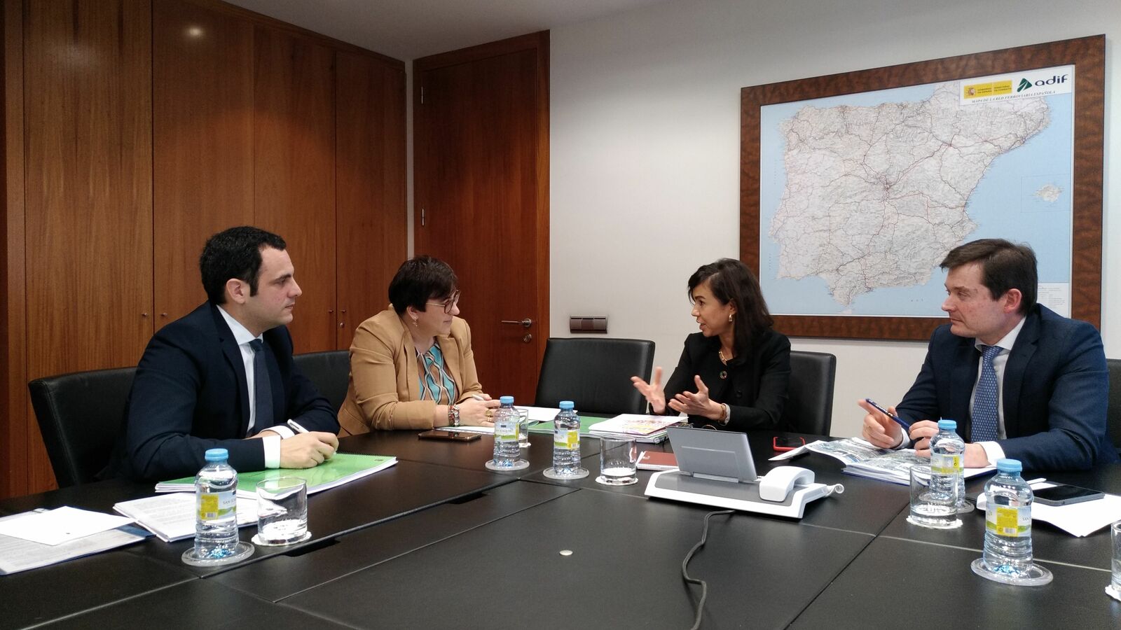 Benjamín Fernández, Camino Cabañas, Isabel Pardo de Vera y Juan Pablo Villanueva. | L.N.C.