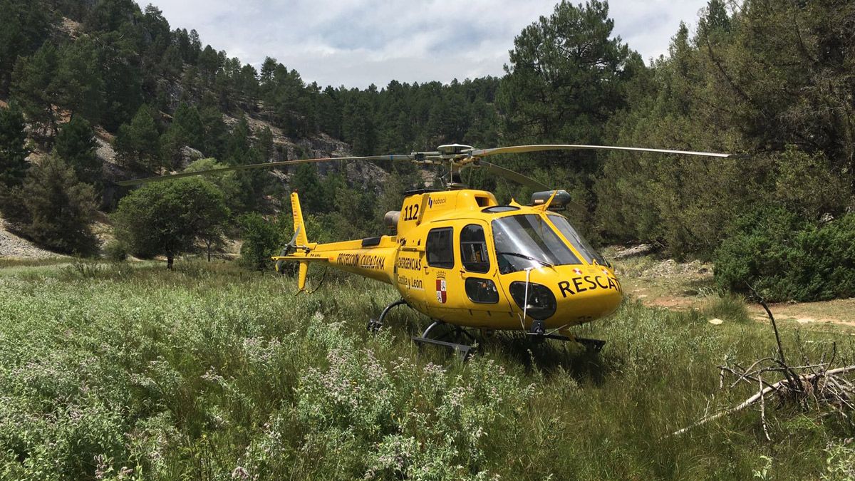 El pequeño fue trasladado en helicóptero.
