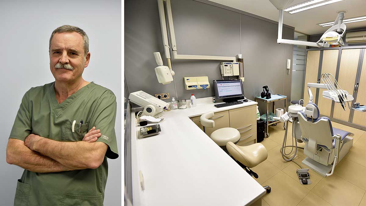 Imagen de una parte de las instalaciones de la Clínica Dental del Doctor Porras, a la izquierda. | L.N.C.