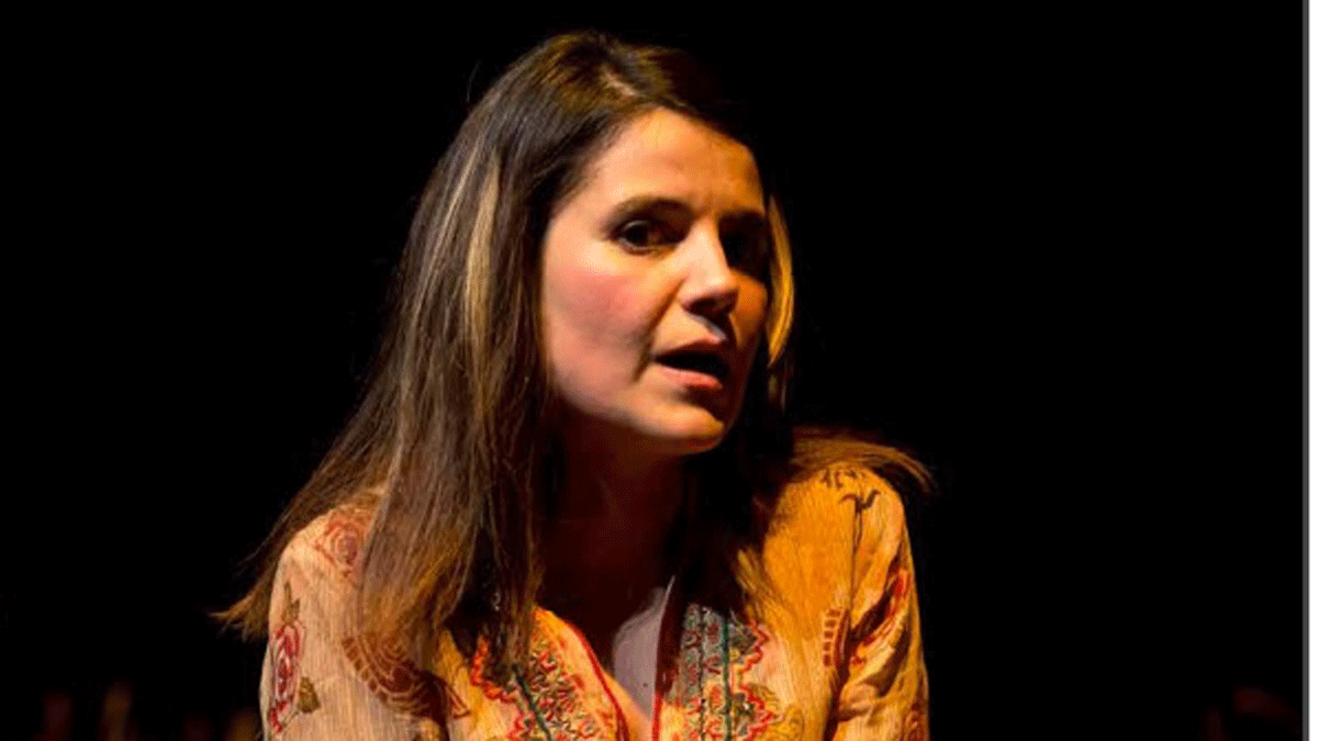 Raquel Mirón, durante una actuación.