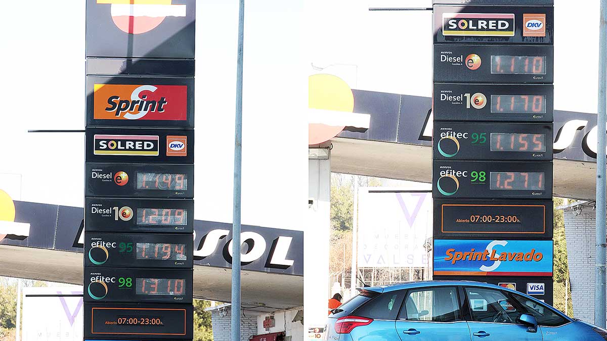 Los precios de los combustibles bajan desde este jueves en Castilla y León. | ICAL Los precios de los combustibles bajan desde este jueves en Castilla y León. | ICAL