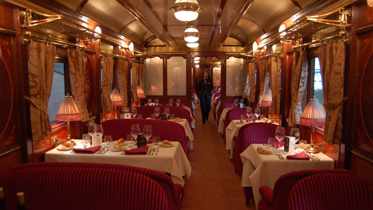 Imagen del interior del lujoso tren Al Andalus.