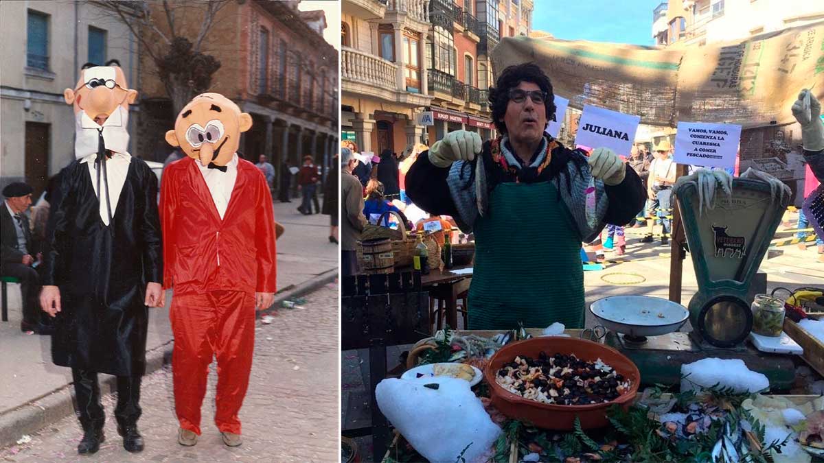 Algunos de los disfraces que ha lucido Ángel Fernández ‘Mortadelo’. | L.N.C. Algunos de los disfraces que ha lucido Ángel Fernández ‘Mortadelo’. | L.N.C.