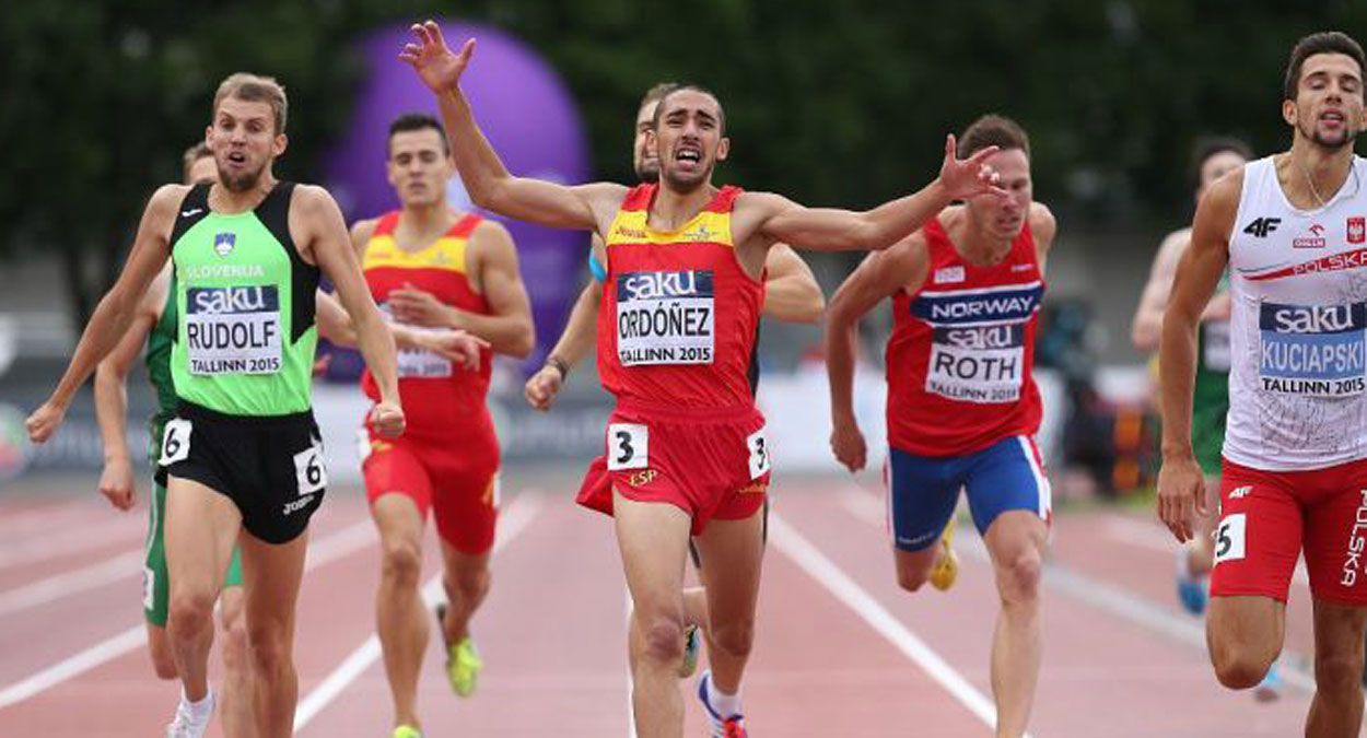 El berciano Saúl Ordoñez, subcampeón de Europa sub 23 en la prueba de 800 metros lisos. | RFEA