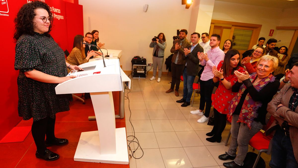 Laura Busto, durante el congreso provincial. | ICAL