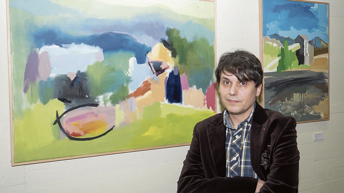 El pintor berciano Roberto Sanz en su tránsito hacia la abstracción. | VICENTE GARCÍA